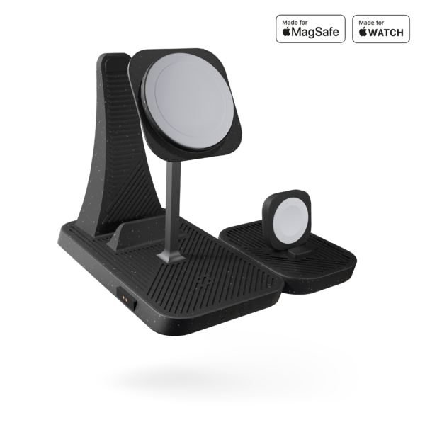 zens 4-in-1 Modular Wireless Charger with iPad Charging Stand zwart