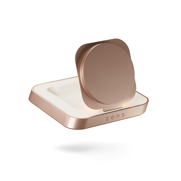 zens Magnetic Nightstand Charger Copper koper wit