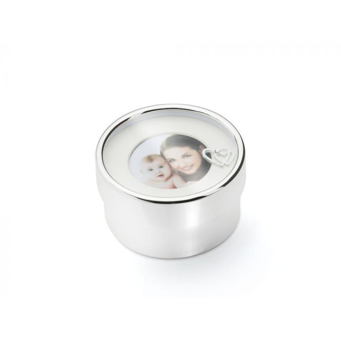 zilverstad Fotodoosje 'I love you mom' verzilverd gelakt zilverstad Fotodoosje 'I love you mom' verzilverd gelakt