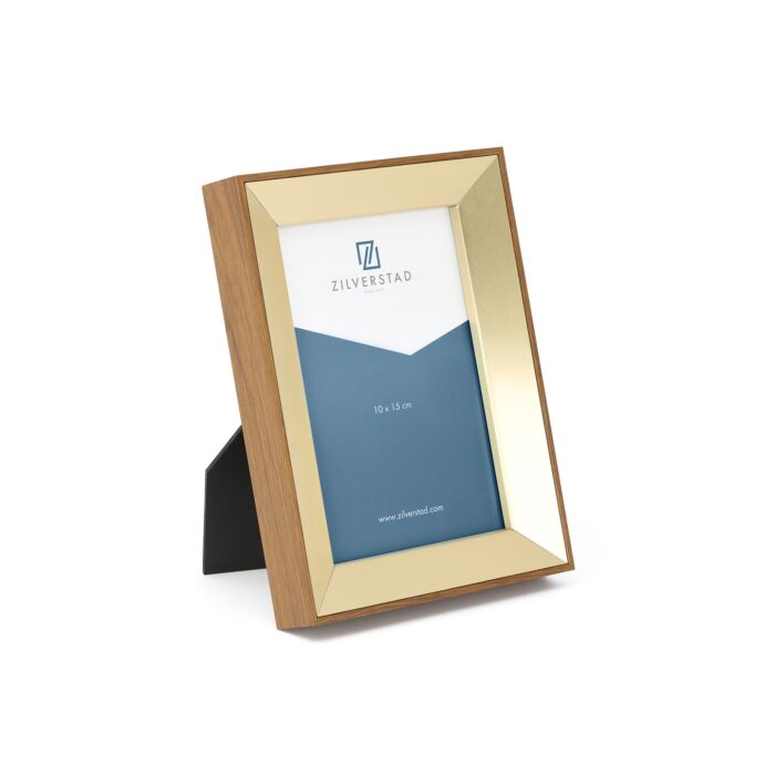 zilverstad Fotolijst Marseille 10x15 cm bruin/goudkleurig