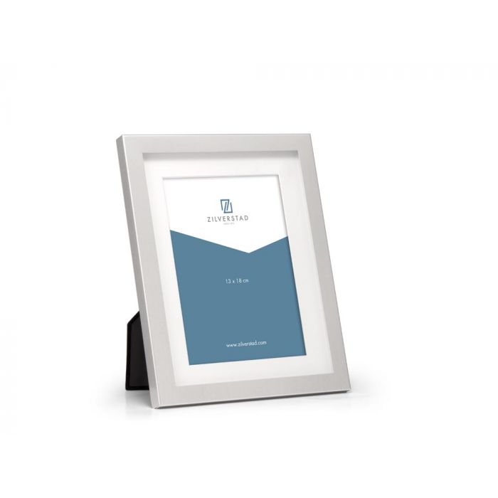 zilverstad Fotolijst Nevada 13x18 cm passe partout aluminium