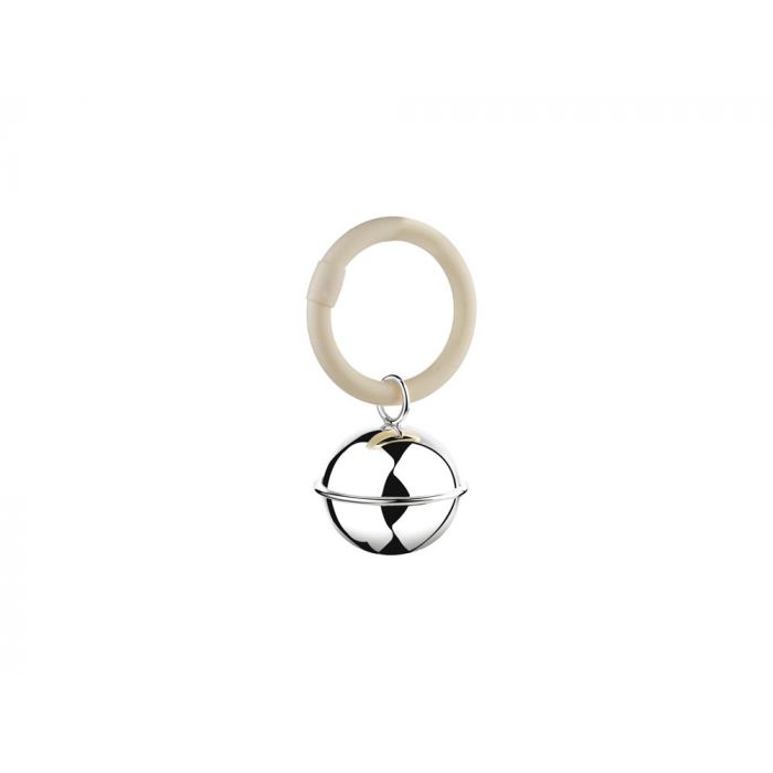 zilverstad Rammelaar Bal filet aan ring (B90 zwaar verzilverd) zilverstad Rammelaar Bal filet aan ring (B90 zwaar verzilverd)