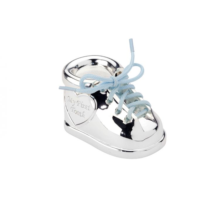 Zilverstad Tanden-/haarlokdoosje Schoen Set Van 2 Zilver Kleur