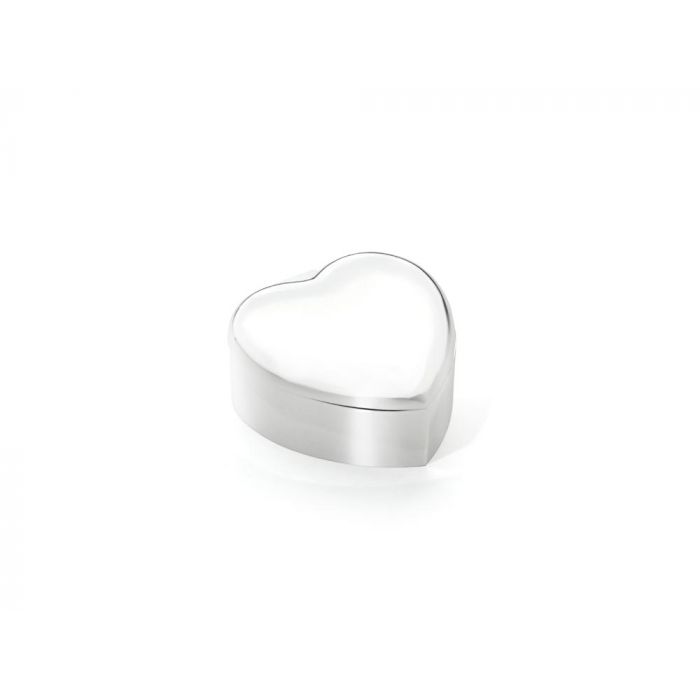 zilverstad Sieradenspeeldoos Hart zilver kleur
