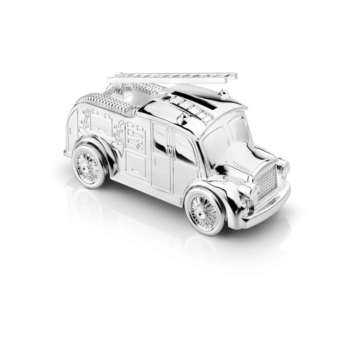 zilverstad Spaarpot Brandweerwagen zilver kleur