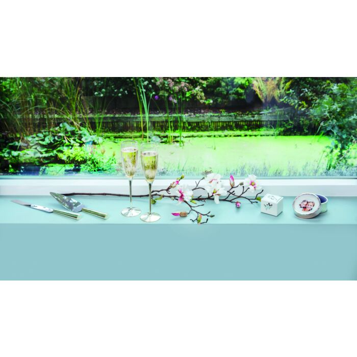 Zilverstad Trouwring Doosje Met Verzilverd Embleem