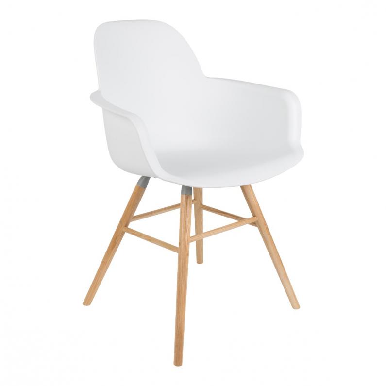 zuiver Albert Kuip Armstoel Wit