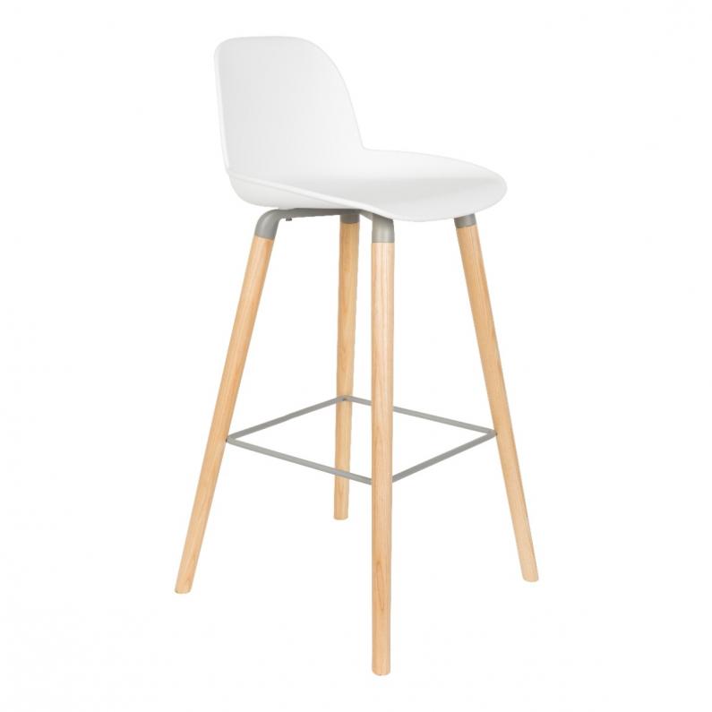 zuiver Albert Kuip Barkruk 75 cm Wit