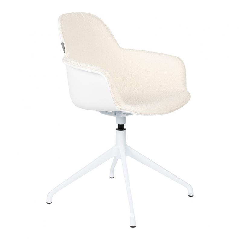 zuiver Albert Kuip Swivel Armstoel Wit