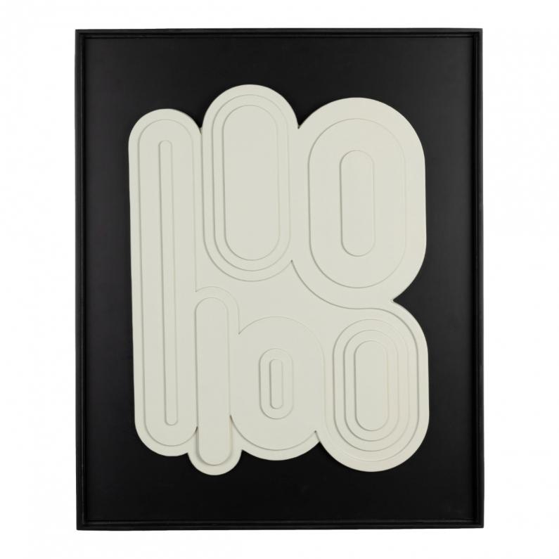 zuiver August Wanddecoratie Zwart/Wit