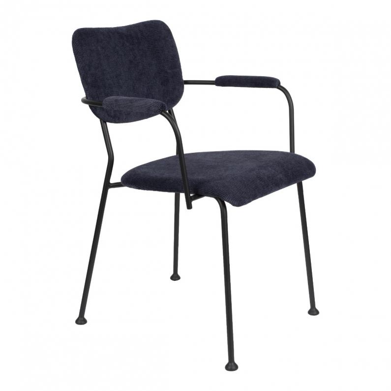 zuiver Benson Armstoel Donkerblauw