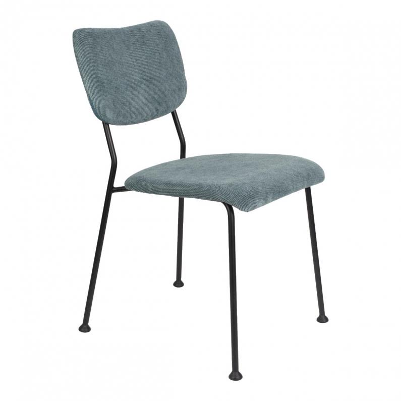 zuiver Benson Stoel Grijs/Blauw