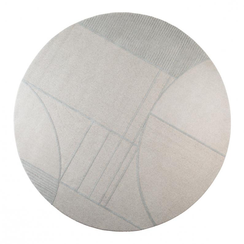 zuiver Bliss Rond Vloerkleed '240 Grijs/Blauw