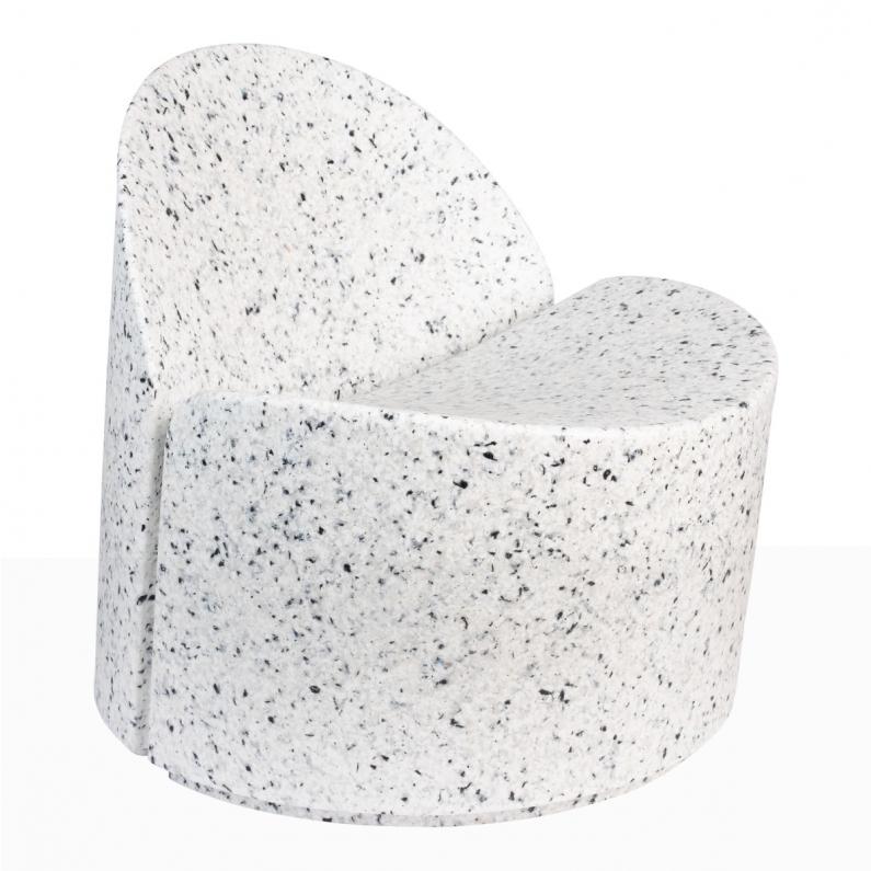 zuiver Bloom Fauteuil Wit-Terrazzo