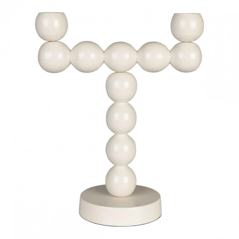 zuiver Bubbles Kandelaar Two Shiny Beige