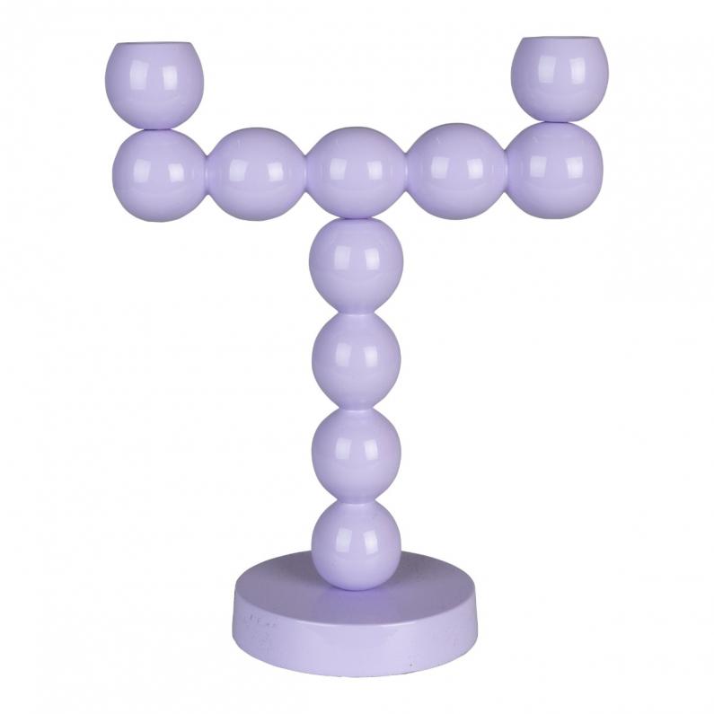 zuiver Bubbles Kandelaar Two Shiny Lila