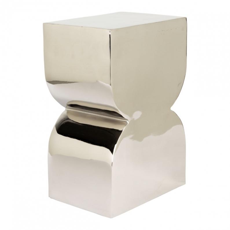 zuiver Cones Kruk Shiny Zilver