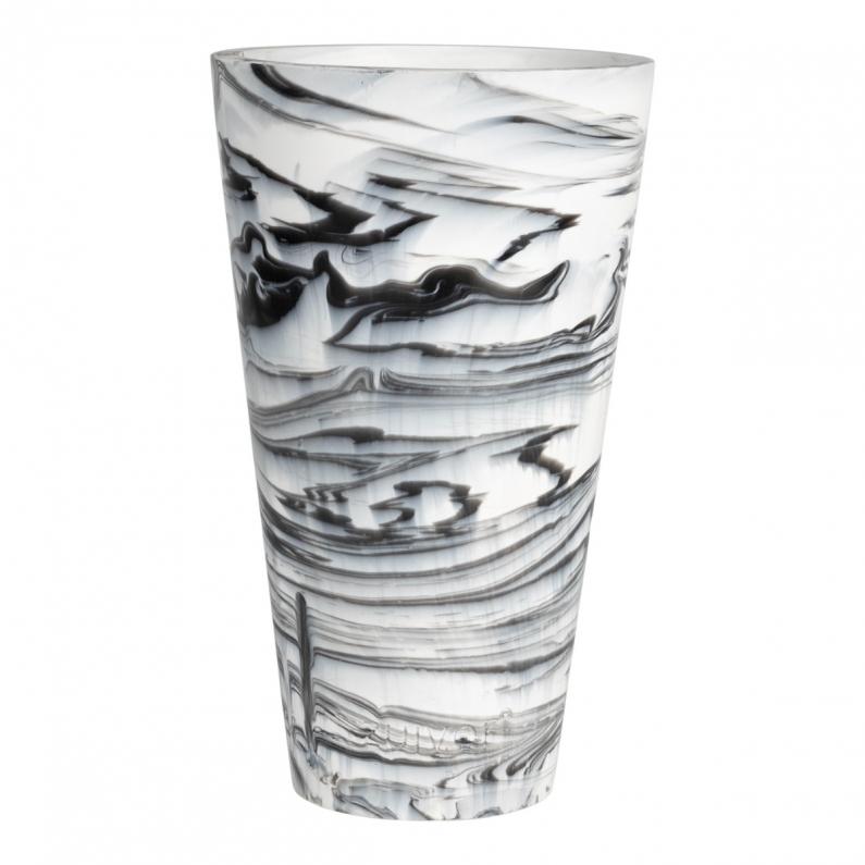 zuiver Conic Vase M Black/White