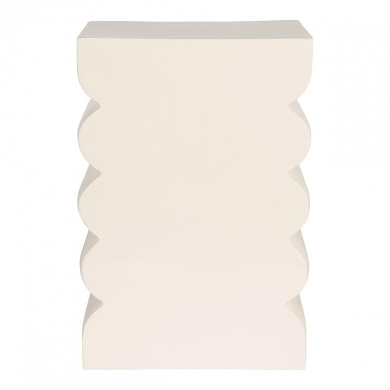 zuiver Curves Bijzettafel Shiny Beige