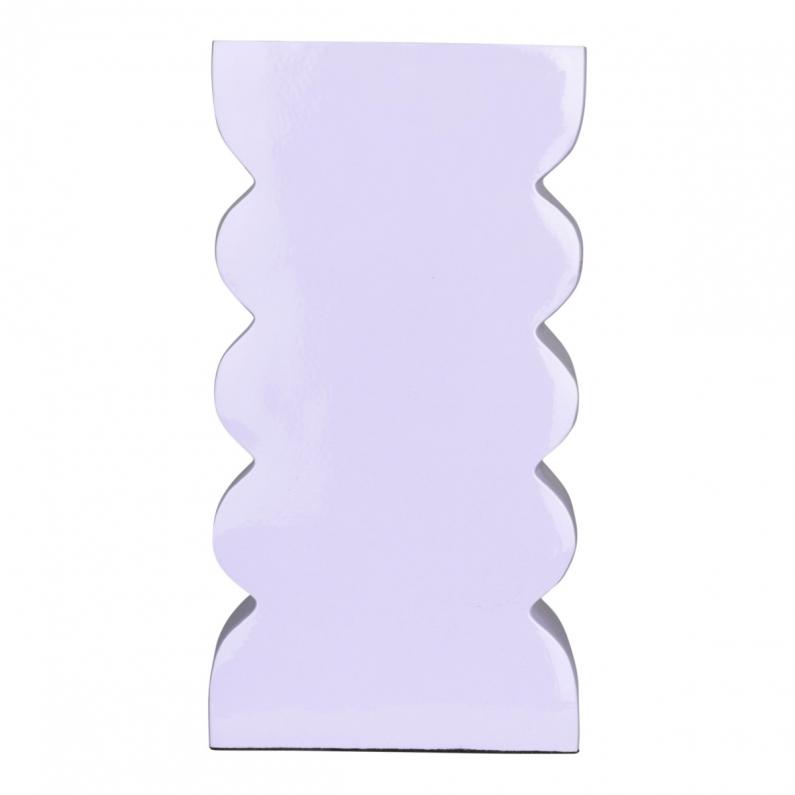 zuiver Curves Vase S Shiny Lilac