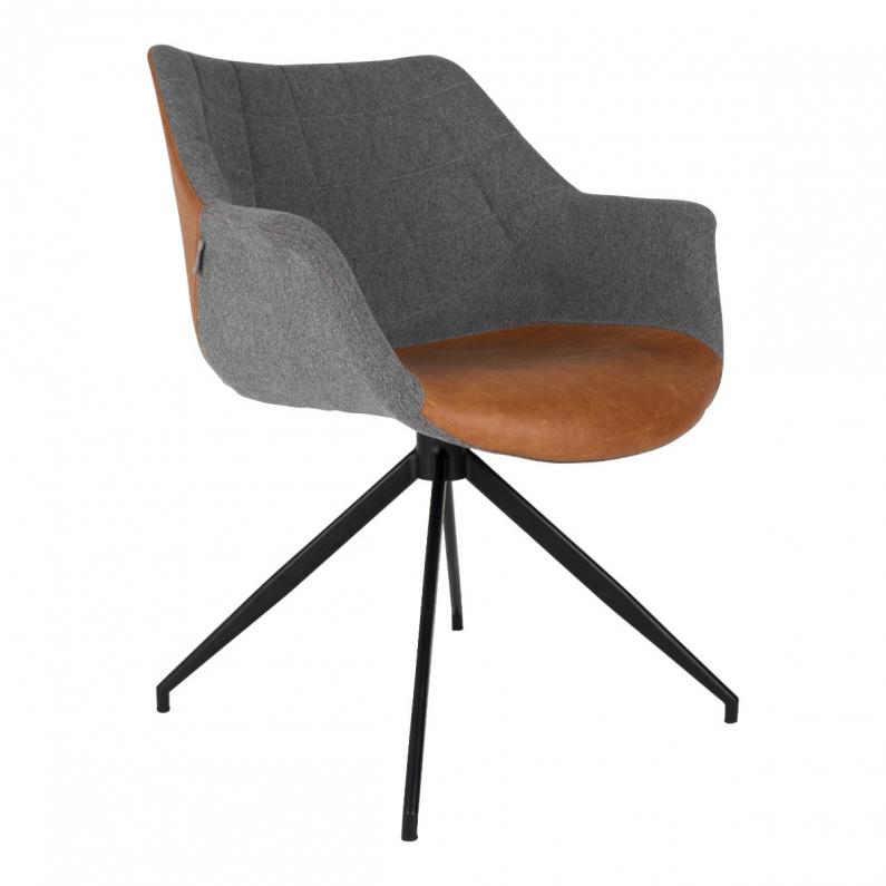 zuiver Doulton Armstoel Vintage Bruin