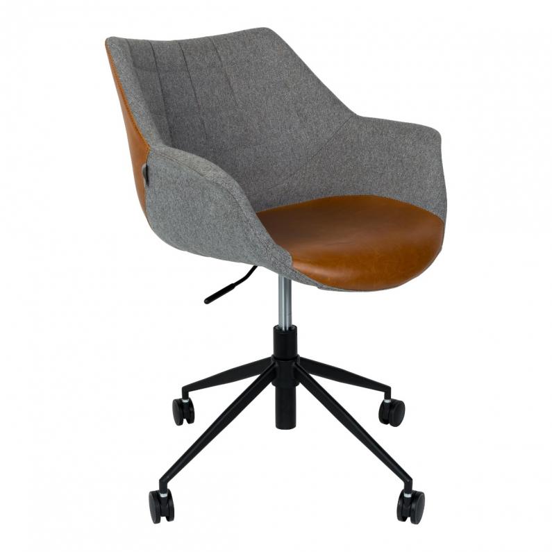 zuiver Doulton Bureaustoel Vintage Bruin