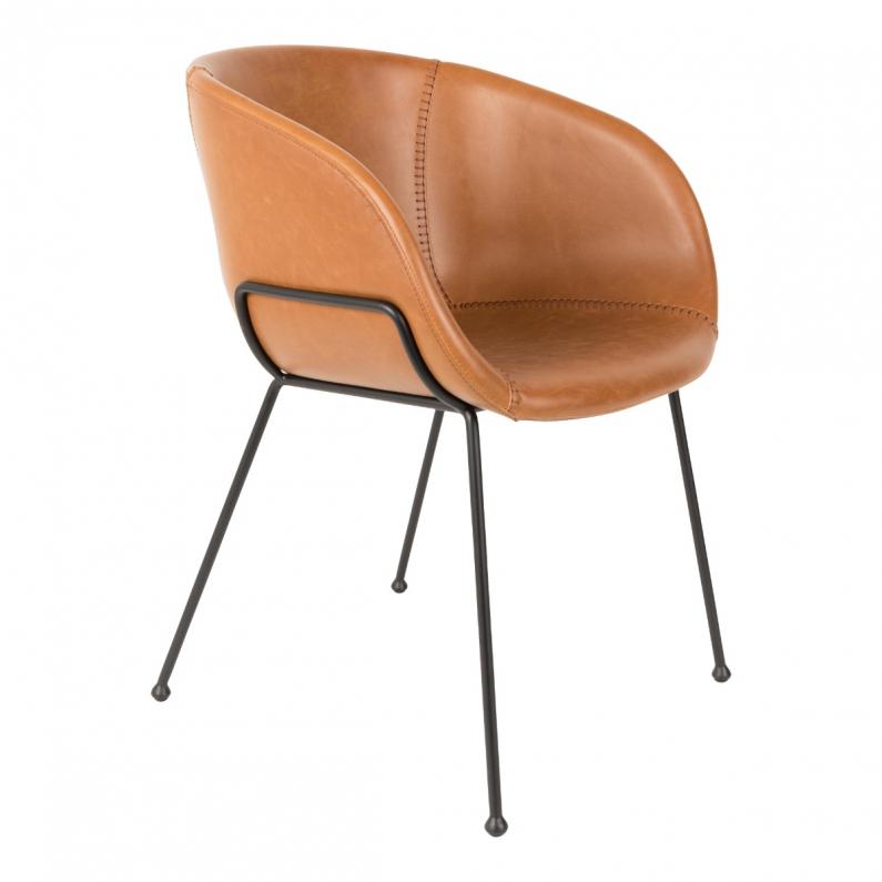 zuiver Feston Armstoel Bruin