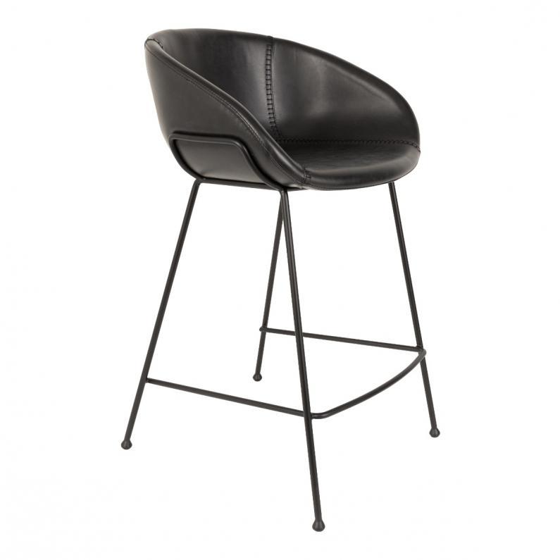 zuiver Feston Barkruk 65 cm Zwart