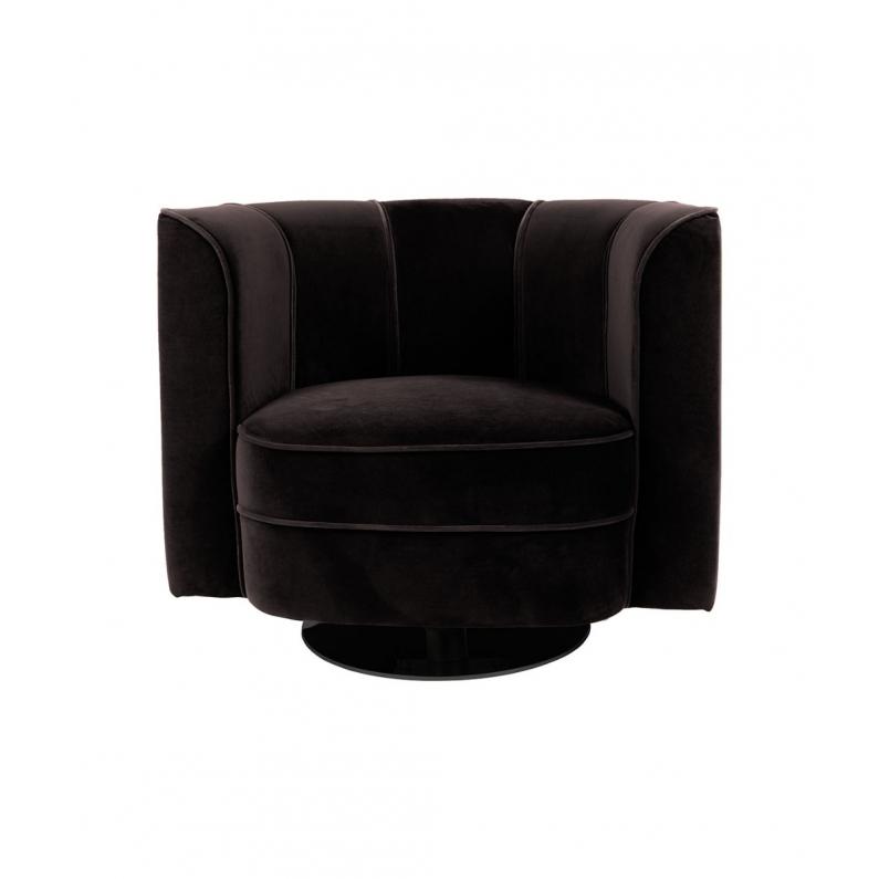 zuiver Flower Lounge Chair Black
