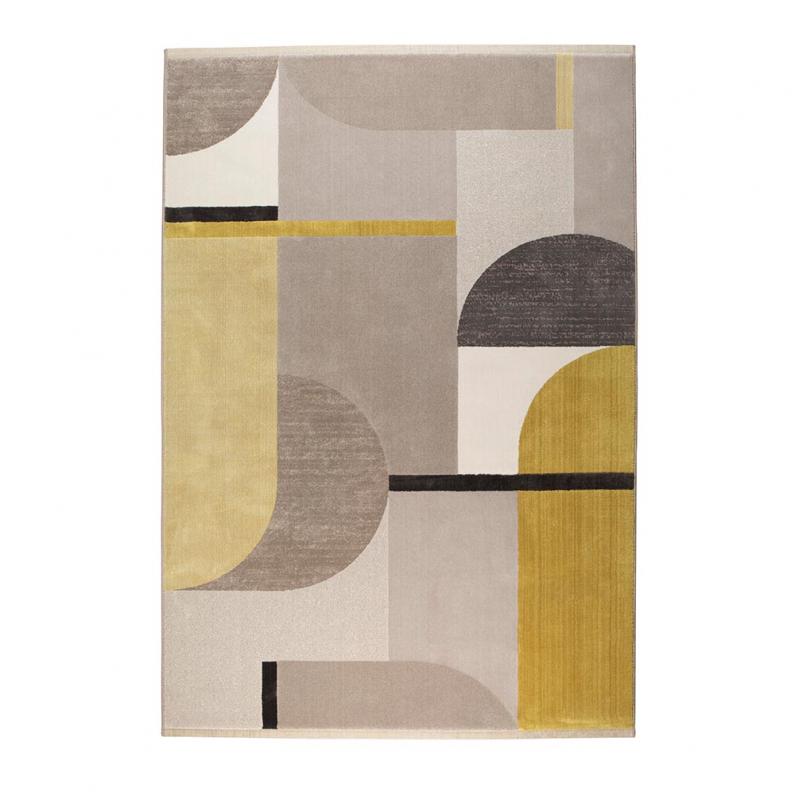 zuiver Hilton Vloerkleed 200x290 Grijs/Geel