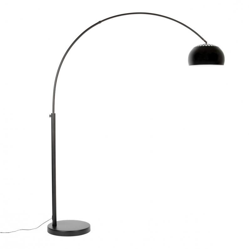 zuiver Metal Bow Vloerlamp Zwart