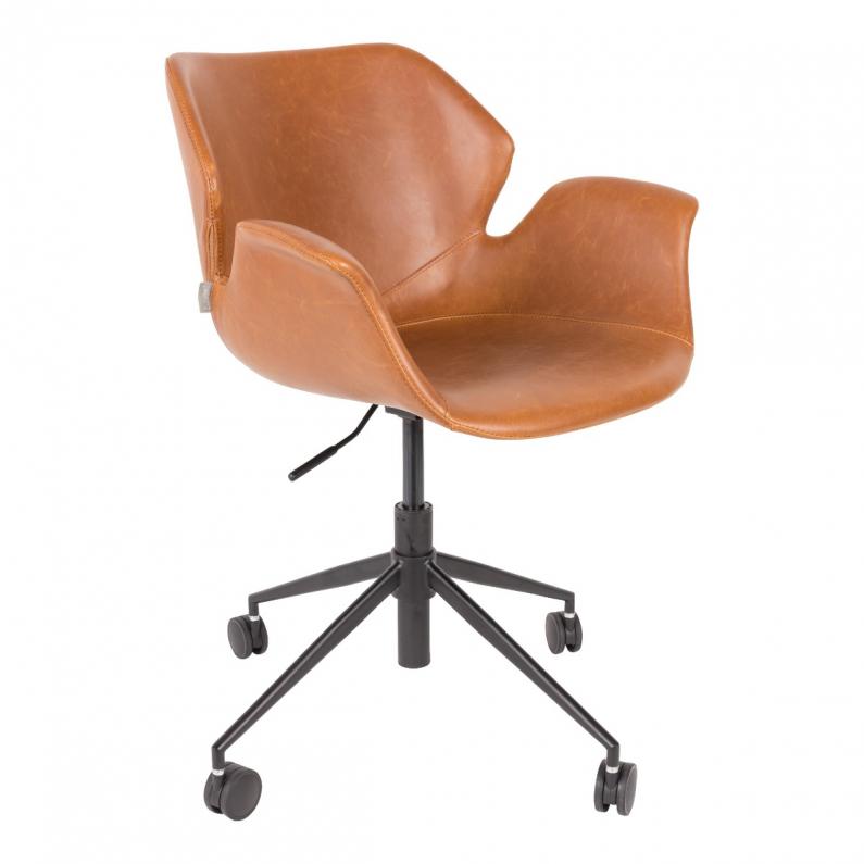 zuiver Nikki Bureaustoel Bruin