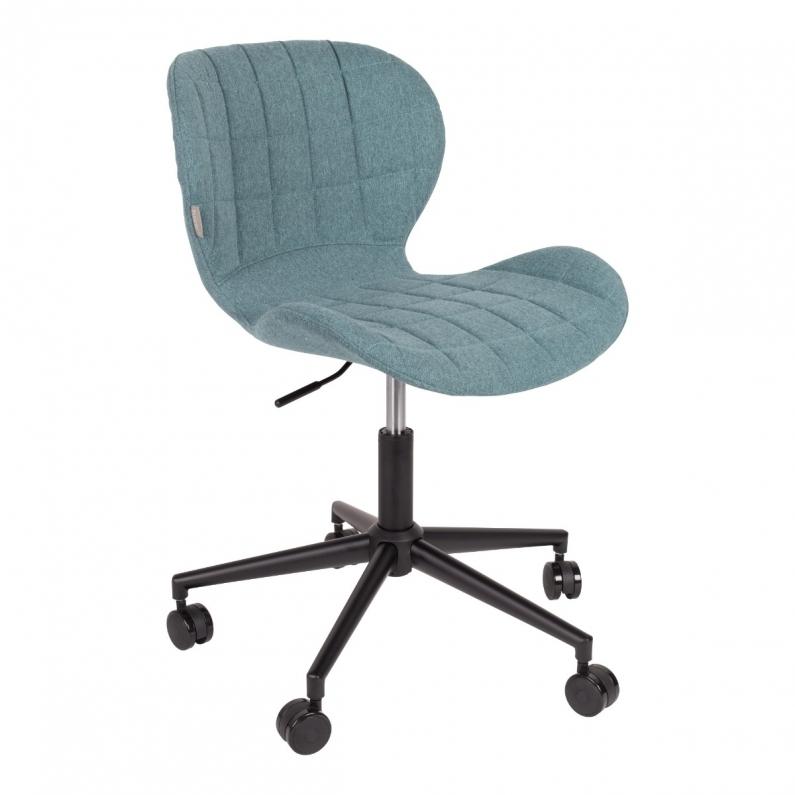 zuiver OMG Bureaustoel Zwart/Blauw