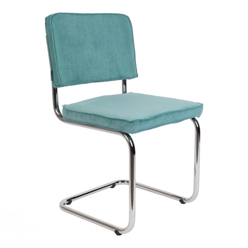 zuiver Ridge Rib Stoel Blauw