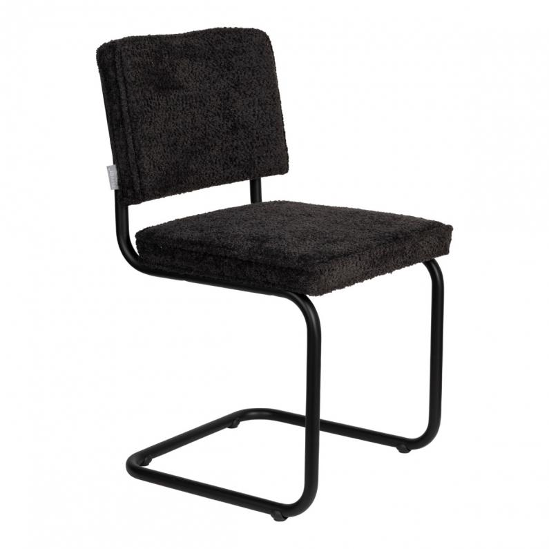 zuiver Ridge Soft Stoel Zwart