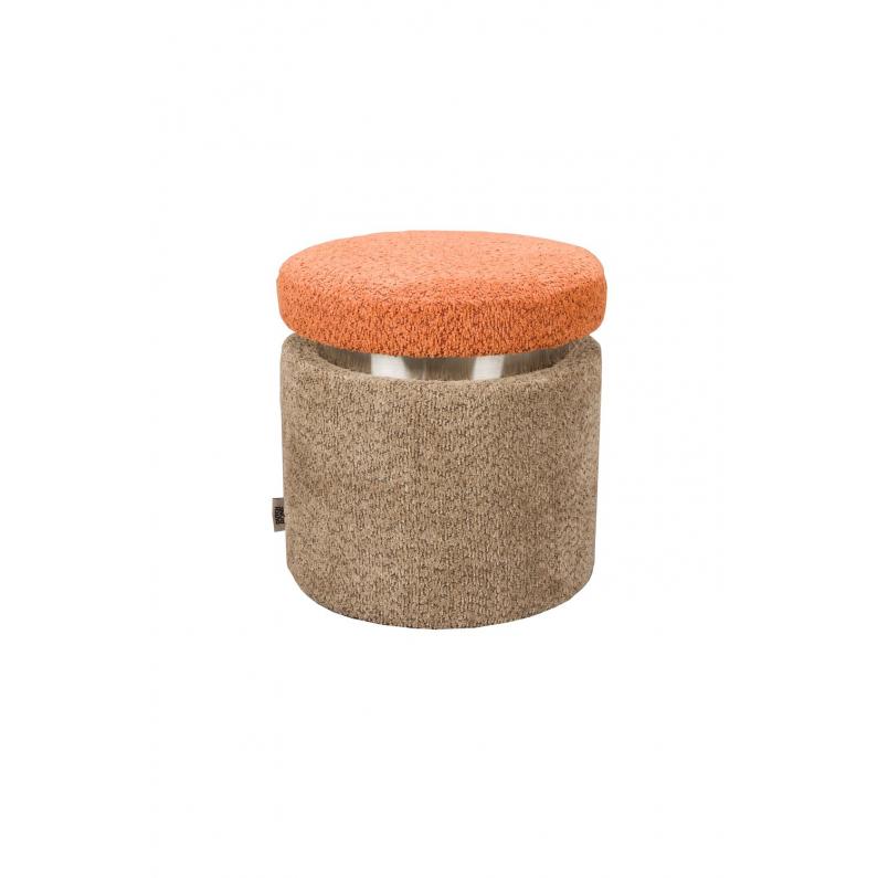 zuiver Sen Stool Brown Orange