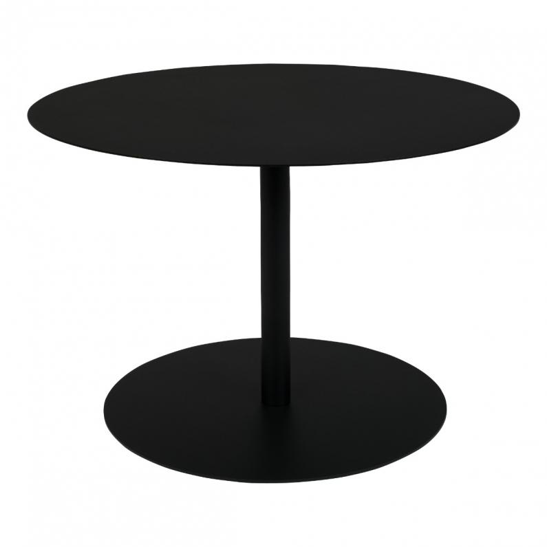 zuiver Snow Bijzettafel Rond M Zwart