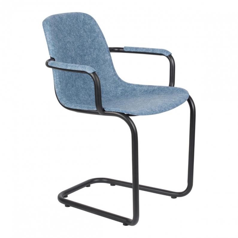 Zuiver Thirsty Armstoel Blauw