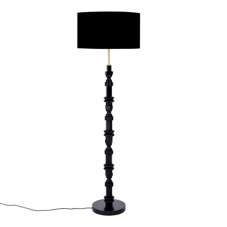 zuiver Totem Vloerlamp Zwart