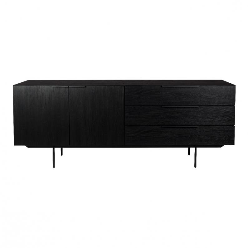 zuiver Travis Dressoir Zwart Eiken