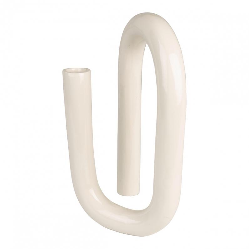 zuiver Tubo Kandelaar L Shiny Beige