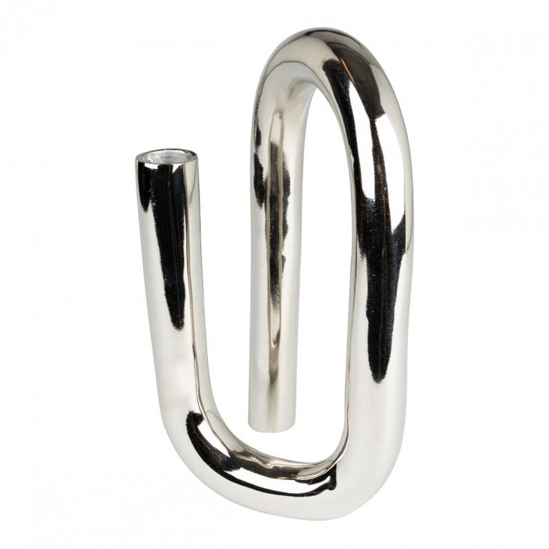 zuiver Tubo Kandelaar L Shiny Zilver