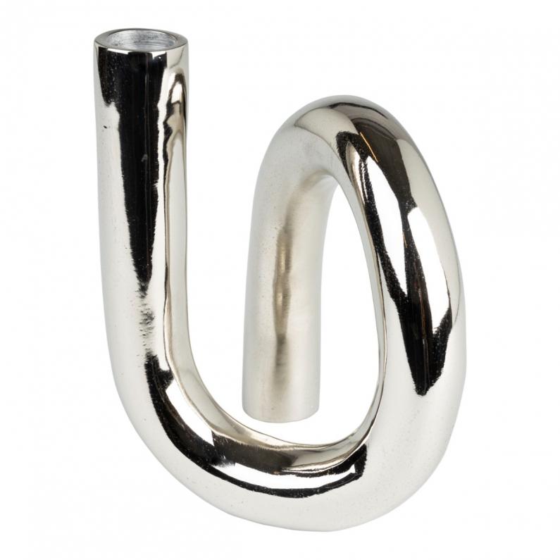 zuiver Tubo Kandelaar S Shiny Zilver
