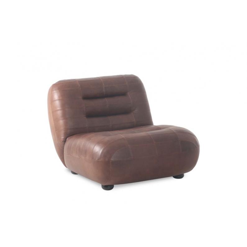 zuiver Wyatt Fauteuil Wax Leather Chocolate