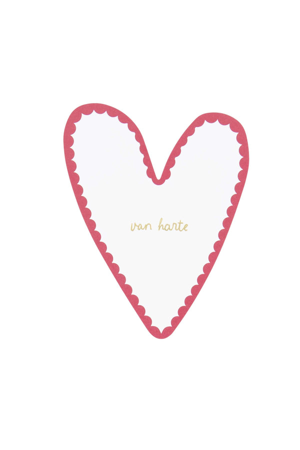 zusss ansichtkaart hartje speciaal voor jou wit / rood
