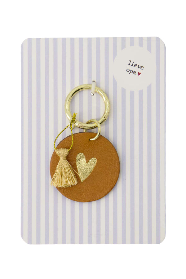 zusss ansichtkaart sleutelhanger lieve opa lichtblauw