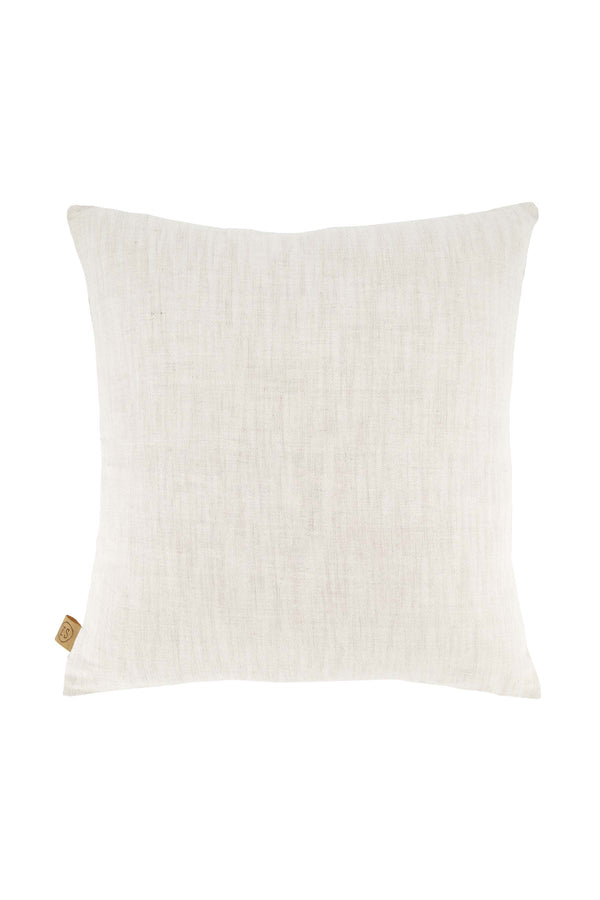 Zusss Kussen Ginkgo Blad 45x45cm Peper En Zout / Bruin