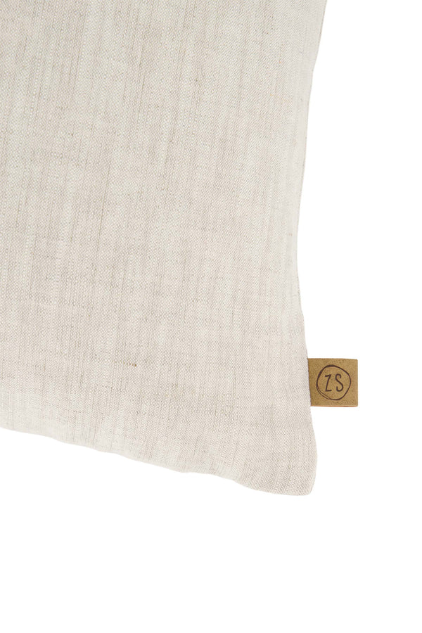 Zusss Kussen Ginkgo Blad 45x45cm Peper En Zout / Bruin