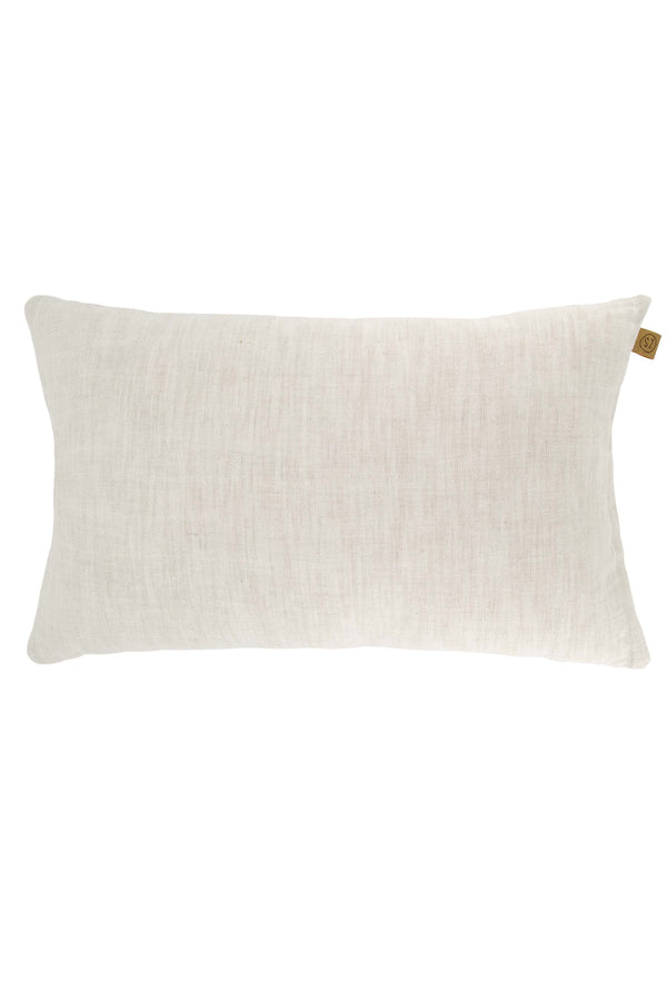 Zusss Kussen Ginkgo Blad 60x35cm Peper En Zout / Camel