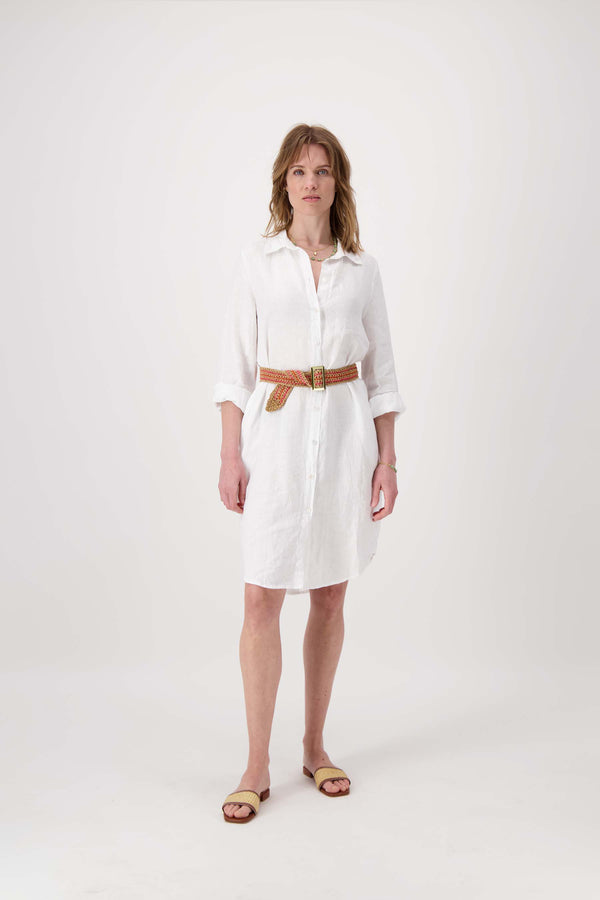 Zusss Raffia Riem Met Streep Sahara / Fel Roze / Oranje